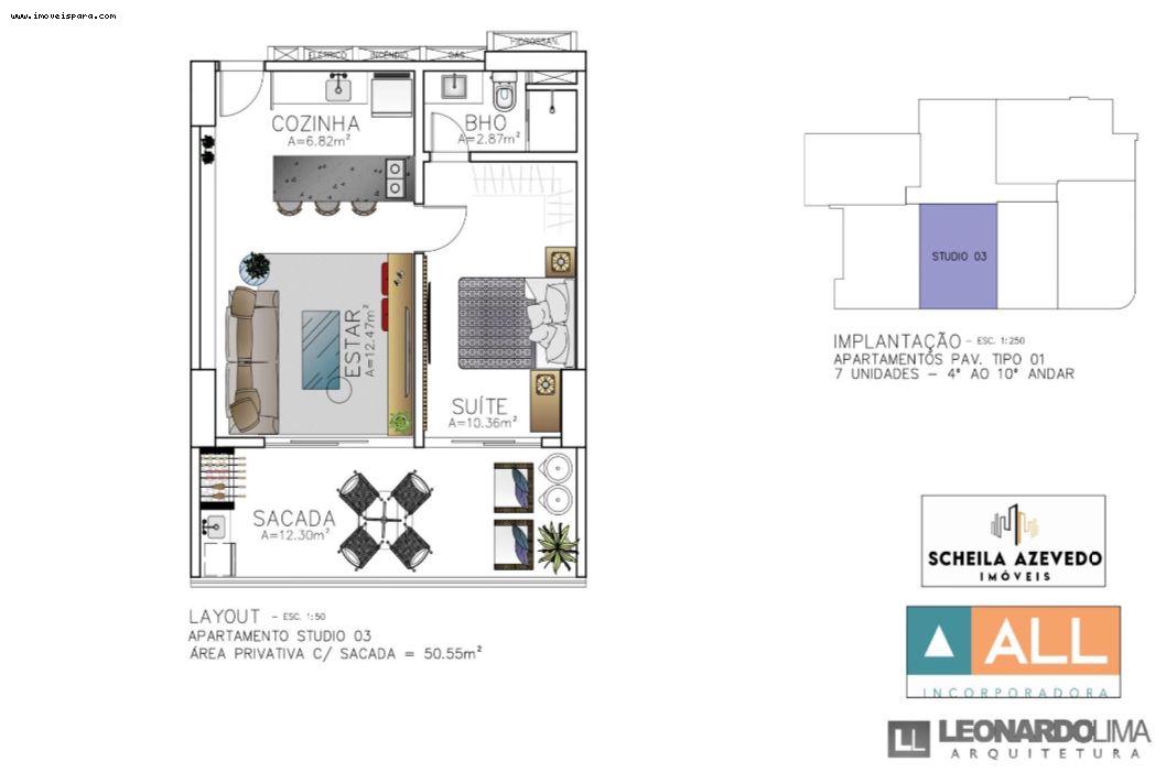 Apartamento à venda com 1 quarto, 49m² - Foto 5