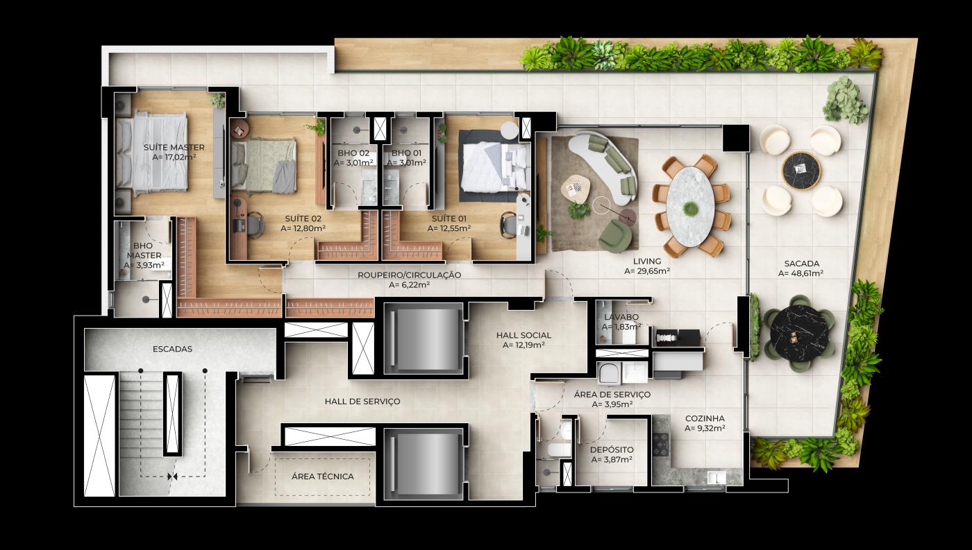 Apartamento à venda com 3 quartos, 181m² - Foto 22